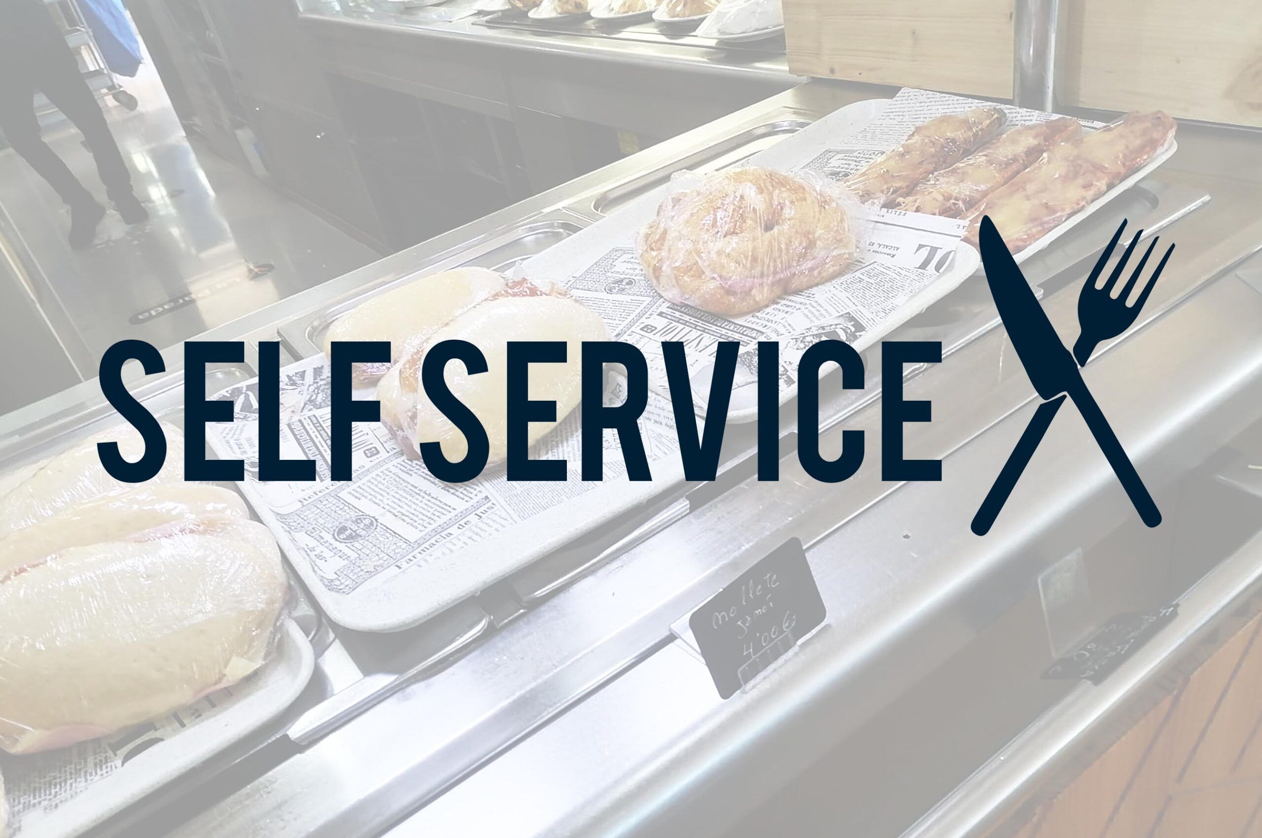 Self Service de bocadillos y pan pizza